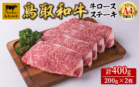 鳥取県産黒毛和牛牛ロースステーキ(2枚) 国産 鳥取和牛 黒毛和牛 牛肉 赤身 ロース ステーキ 【sm-DH001-A】【カタセイ】