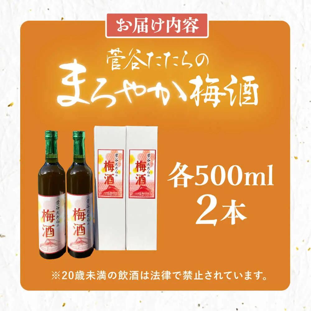 酒 菅谷たたらの梅酒 500ml×2本　 [AICD008]