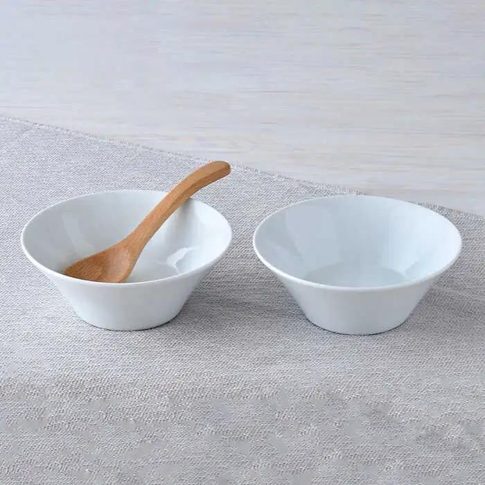 【波佐見焼】高台小鉢 ホワイト 2個セット 食器 皿 【舘山堂】 [RC34]  波佐見焼
