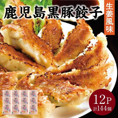 【ふるさと納税】鹿児島黒豚餃子生姜風味12P(計144個)【配送不可地域：離島】【1728768】