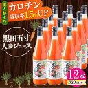 【ふるさと納税】黒田五寸人参ジュース720ml 12本セット / ジュース じゅーす にんじん ニンジン 人参 ニンジンジュース 人参ジュース 野菜ジュース やさいジュース ドリンク 飲料水 / 大村市 / おおむら夢ファームシュシュ[ACAA131]