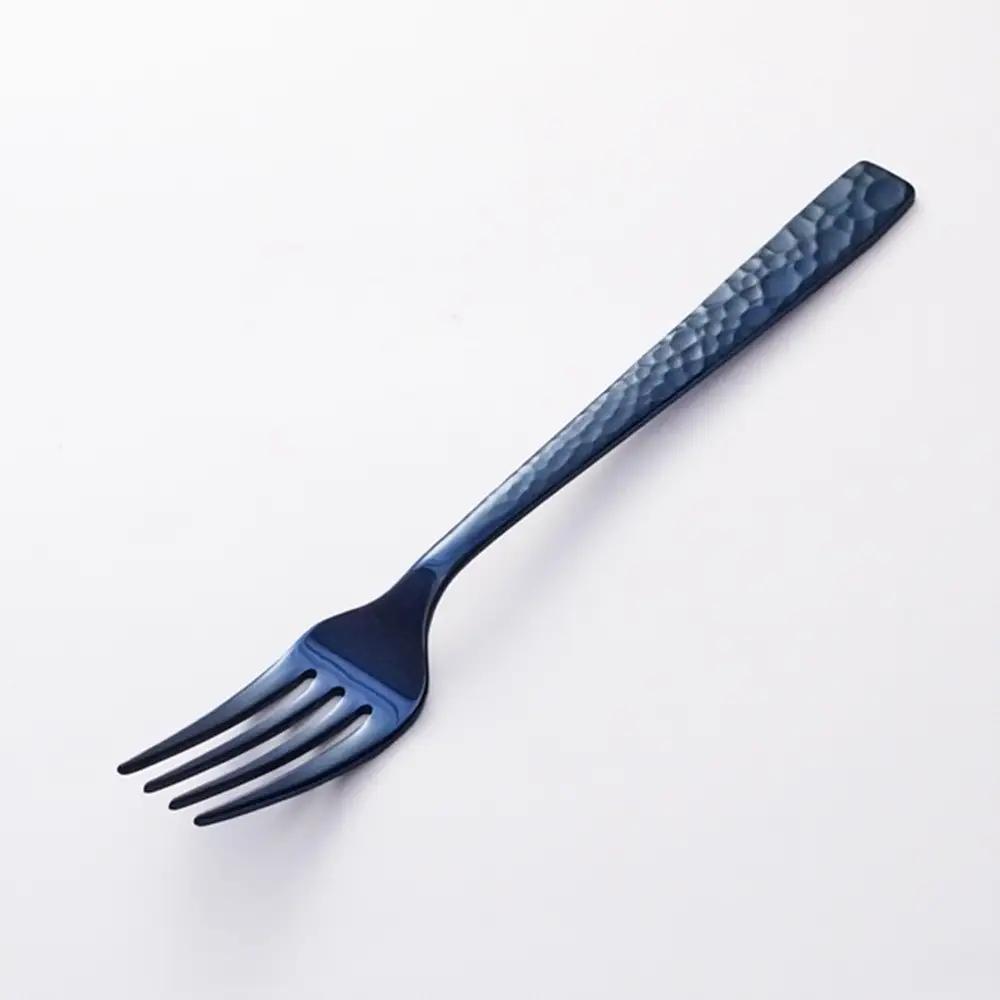 YUEN(PVD BLUE)10pcsペアディナーセット
