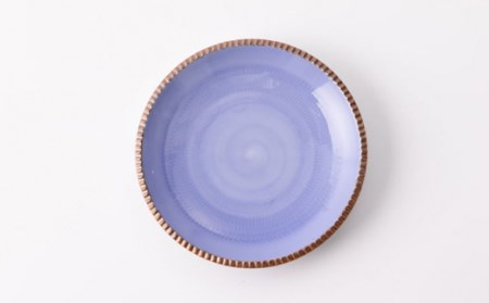 いげ皿飛び鉋(青茶)15cm2点 NAZ506 