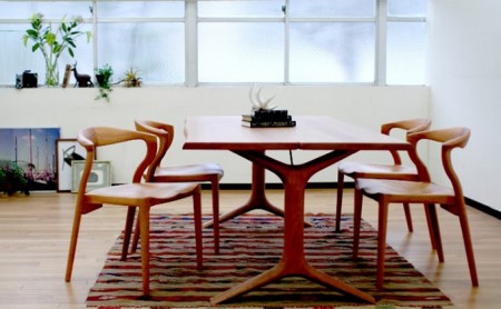 ダイニング チェア 椅子 起立木工 KAMUI カムイ ブラックチェリー インテリア おしゃれ 天然 無垢 木製 家具 高級 (インテリア椅子 ブランド椅子 国産椅子 木製椅子 モダン椅子 オシャレ椅