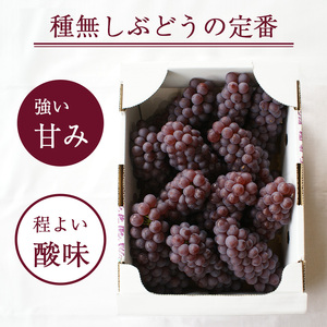種なし ぶどう「デラウェア」2kg 秀品 2L～3Lサイズ（10～12房）《2025年7月下旬頃～8月上旬頃発送予定》　013-B-CS007