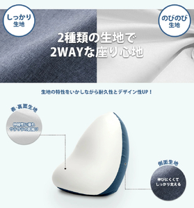 【ふるなび限定】ビーズクッション和楽の雫 ダリアンネイビー FN-Limited-SP｜SHIZUKU しずく かわいい Lサイズ 座布団 マイクロビーズ 在宅勤務 テレワーク 日本製 国産 一人掛け