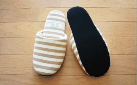 オーガニックコットンソフトスリッパ　M（約24cm）・Lサイズ（約27cm）2足セット　【04301-0351】_イメージ3