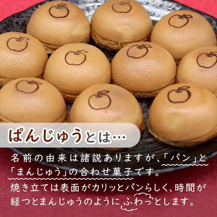 手土産にもおすすめ！ ぱんじゅう リンゴカスタード味 6個入り 和菓子 あんぱん ぱんまんじゅう