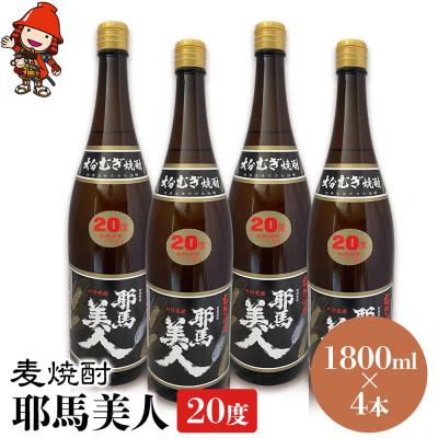 ふるさと納税 中津市 麦焼酎　耶馬美人20度　1,800ml×4
