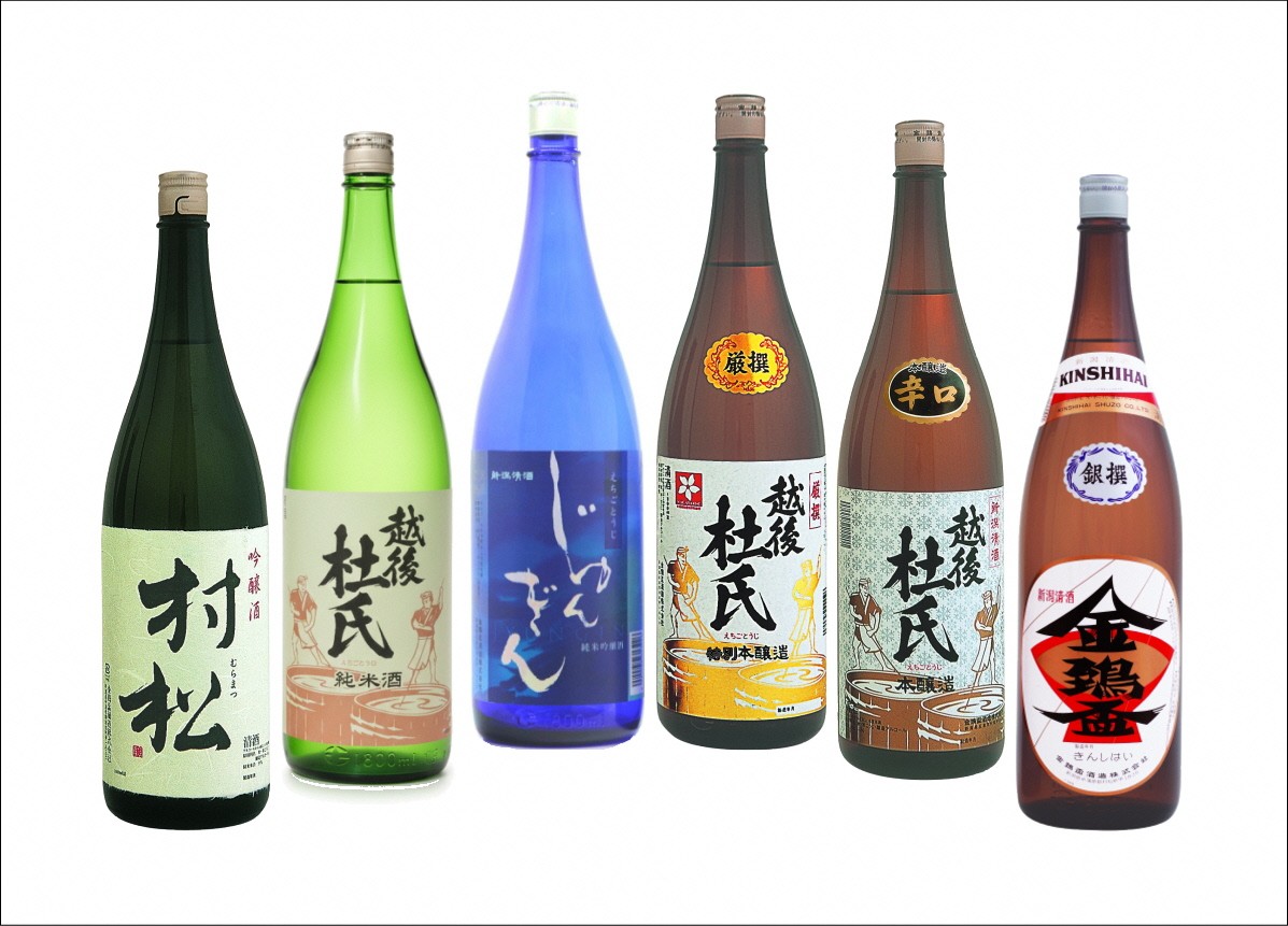 
                  日本酒 蔵のこだわり彩々セット 1.8L 6種 ×各 1本 ( じゅんぎん / 村松 / 越後杜氏純米酒 / 越後杜氏厳選 / 越後杜氏辛口 / 金鵄盃 ) 金鵄盃酒造 | 清酒 お酒 酒 さけ 地酒 新潟県 五泉市
                