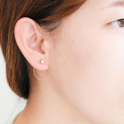 ふるさと納税 山梨県 K18イエローゴールド ダイヤモンドピアス(0.2ct) 43-6261 |  | 02