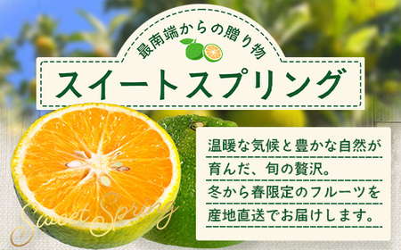 【先行予約】【数量限定】鹿児島県南大隅町産 スイートスプリング 約5kg 【2025年12月中旬以降順次発送】 SK-10 | 柑橘 フルーツ 国産 果物 みかん 期間限定 数量限定 産地直送 もぎた