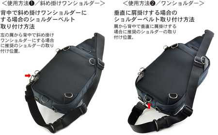 大人のワンショルダー／5way仕様　バンナイズ バリスティック ナイロン コーデュラ ナイロン ブラック 斜め掛け 耐久性 背中 ファッション カバン バッグ  ダークグレー