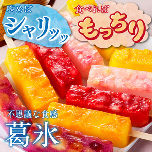 とけないアイス　葛氷10本セット[009B11]葛餅アイス 葛アイスバー 葛フルーツアイス 溶けないアイス 葛スイーツ【贈答・熨斗対応】