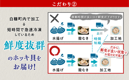 ホッキ貝ひも【800g (200g×4) 】_	A008-1418