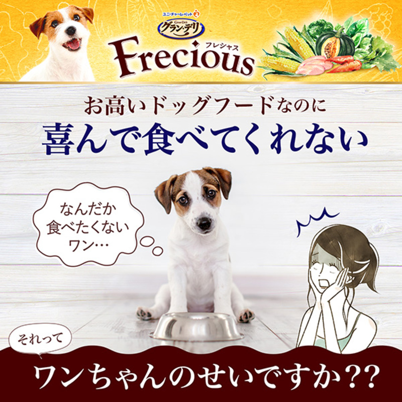 グラン・デリ フレシャス 早食い 軽減 設計 チキン＆ビーフ入り 2kg×2袋 ペットフード ドッグフード 犬のごはん 犬用フード 犬 ペット ドライ ユニ・チャーム ペット ユニ・ケアー