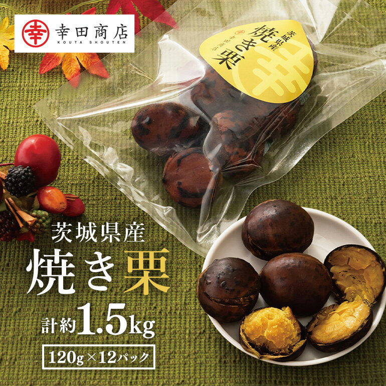 【ふるさと納税】茨城県産 焼栗 12個セット 焼き栗 栗 国産 個包装 くり 和栗 甘栗 ギフト プレゼント 秋 旬 おやつ スイーツ 果物 フルーツ 電子レンジ レンジ調理 栗ご飯 栗ごはん 栗ジャム 栗きんとん モンブラン やきぐり 幸田商店 先行予約 笠間 茨城 いばらき