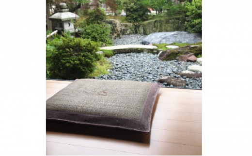 夏用いぐさ座布団 風雅 66×66cm い草 [№5616-0643]