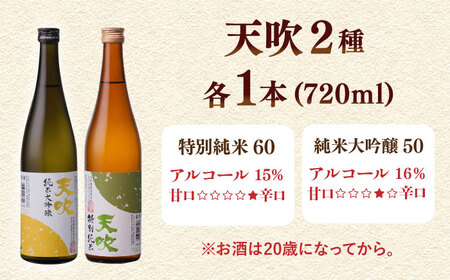 【THE SAGA 認定酒 】天吹 2種類飲み比べ 720ml 各1本 お酒 日本酒 お祝い / 佐賀県/天吹酒造合資会社[41ANCX002]