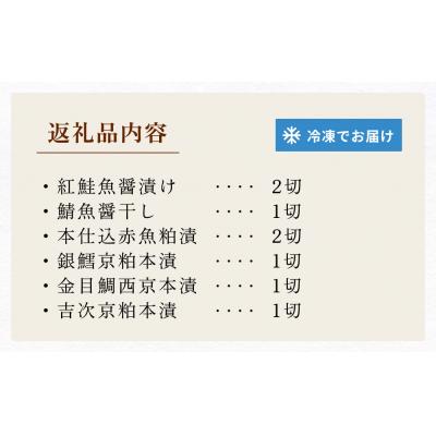 ふるさと納税 石巻市 元気いちば特選切り身セット6種 鮭 鯖 さば サバ 赤魚 銀たら 金目鯛 吉次 粕漬 西京漬け 魚醤 |  | 03