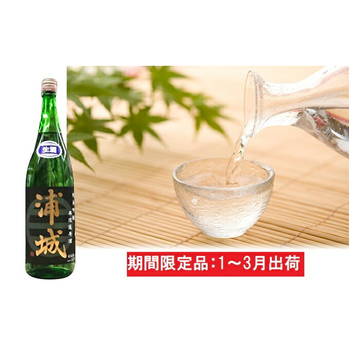 【ふるさと納税】無濾過本生原酒「浦城」1.8L×2本 純米吟醸 お酒 日本酒 純米吟醸酒 期間限定 純米吟醸無濾過 季節限定酒 　お届け：2026年1月6日～2026年3月31日