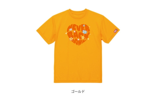 JTTA公認　卓球ユニフォーム＜男女兼用(ドライ):160サイズ＞ネバーバックダウンA　ゴールド【1658546】