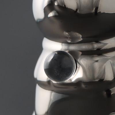 ふるさと納税 瀬戸市 【招き猫】瀬戸焼 Jeramic 2体セット ゴールド&プラチナ 水晶(4月) |  | 01