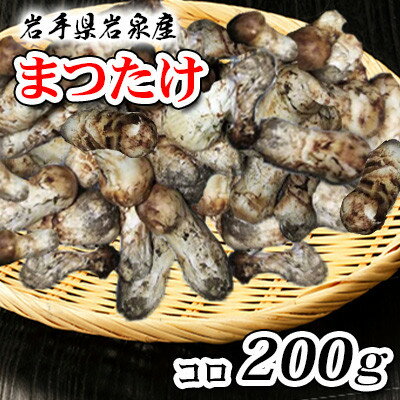【ふるさと納税】岩泉まつたけ　コロ200g【配送不可地域：離島】【1518201】