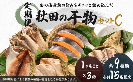 《3か月定期便》干物セット 15品程度(9種類程度) 干物