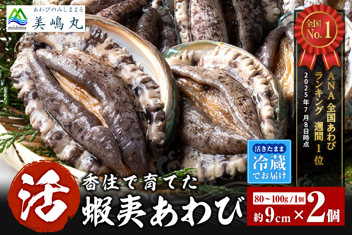 ANA 全国あわびランキング 週間1位 獲得！（2025年7月時点）【冷蔵 活あわび 養殖 9cm×2枚 160～200g (1個80～100g）】満点青空レストラン うまい！おせち2023に採用され