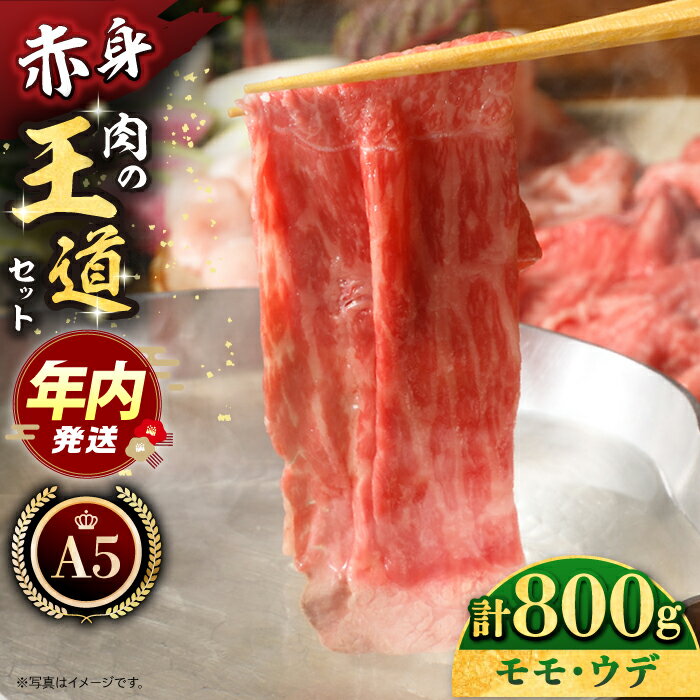【ふるさと納税】【12/20入金まで年内発送】佐賀牛 A5 肉の王道セット 800g ( モモ ウデ 400g ) 【肉の三栄】 [HAA016] 黒毛和牛 牛肉 肉 赤身 スライス しゃぶしゃぶ すき焼き