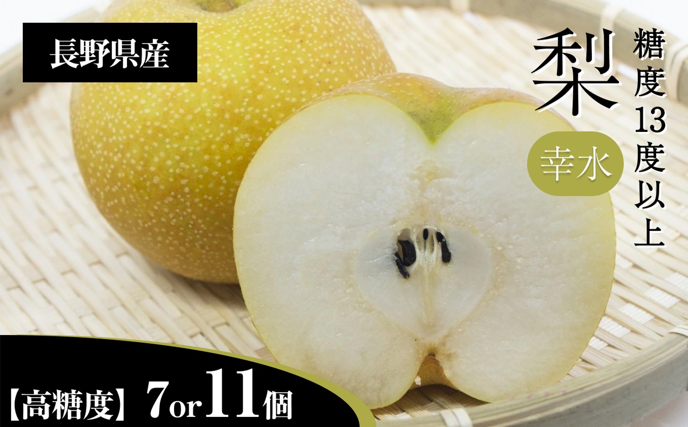
            梨 幸水 3L クラスの 大玉 で 糖度 13度 以上 【選べる内容量】 | 果物 くだもの フルーツ 梨 なし 新鮮 信州 贈答用 プレゼント 贈り物 長野県 飯田市
          