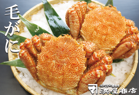 【北海道根室産】毛がに570～650g×2尾 F-32013