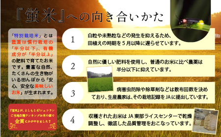 【先行予約】 令和8年産 特別栽培米 コシヒカリ 5kg 蛍米 精米 特別栽培米【JA小松市】