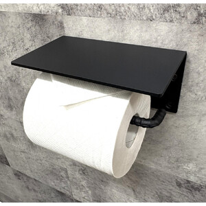 誰でも簡単取り付け！スチール トイレットペーパーホルダーL モダン スタイリッシュ【雑貨 日用品 人気 おすすめ 】
