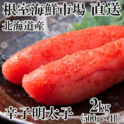 ふるさと納税 根室市 辛子明太子500g×4P(計2kg) B-28006