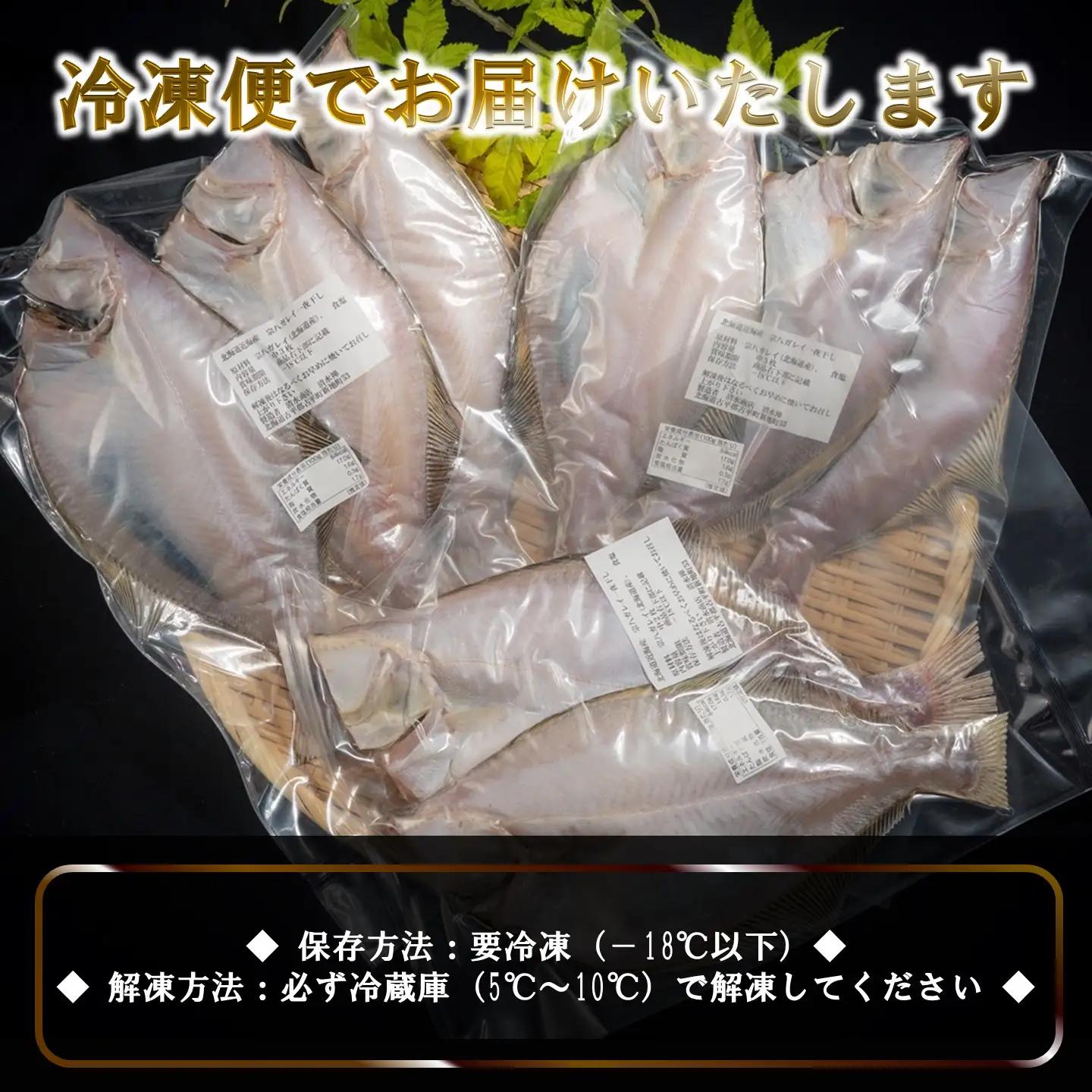 【FN】北海道産 宗八がれい(中)一夜干し８枚