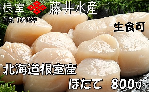 C-42072 ＼漁業者応援品／【北海道根室産】お刺身帆立貝柱800g