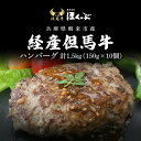 【ふるさと納税】経産但馬牛ハンバーグ150g×10個 / 牛肉 お肉 ハンバーグ 冷凍 但馬牛 但馬 牛 黒毛和牛 ブランド牛 国産和牛 兵庫県 朝来市 AS2CA13