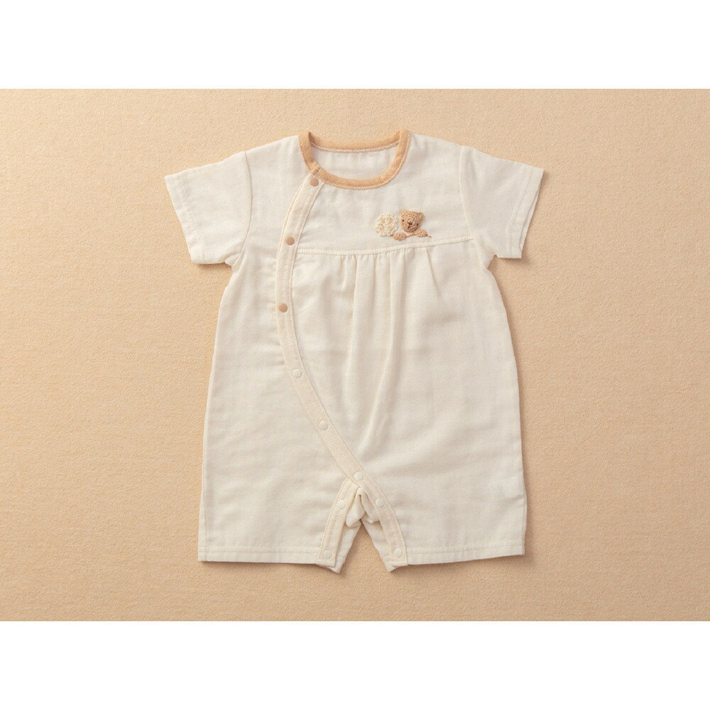 【ふるさと納税】ガーゼロンパース（くま）TAK101 | ベビー 日用品 人気 おすすめ 送料無料