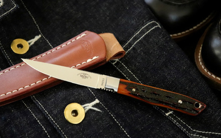 アウトドアナイフ トラウト＆バード（フラット）ジグドボーン TS-535ANZ モキナイフ