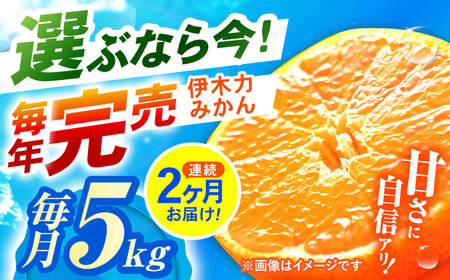 【2回定期便】※【11月より発送／先行予約】 伊木力みかん (家庭用) 5kg / みかん みかん みかん みかん みかん みかん [AHCF008]