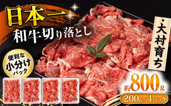 
            大村育ち 長崎和牛 切り落とし肉 800g / 牛肉 赤身 小分け すき焼き 煮込み/ 大村市 / おおむら夢ファームシュシュ [ACAA474]
          