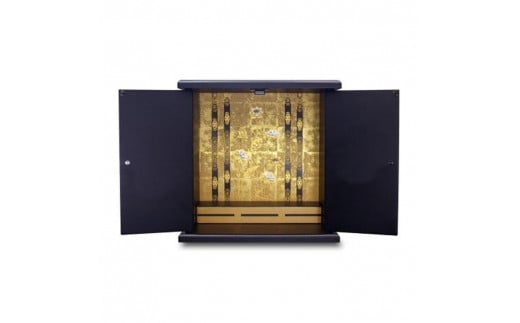 
                  タツクラフト 紀州塗り ミニ仏壇 大 鉄黒 【Tk281】
                