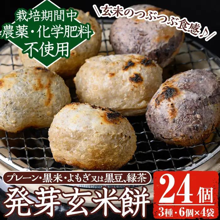 《11月以降順次発送》発芽玄米餅 4袋 玄米餅 もち 【雲月農園】_y176-2611
