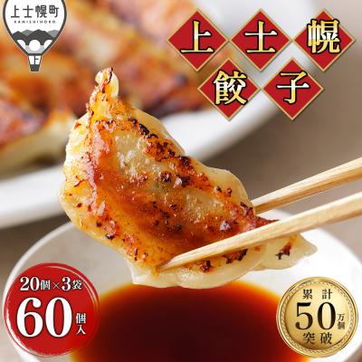 ふるさと納税 上士幌町 上士幌 餃子 計60個(20個入×3袋) ぎょうざ ギョウザ 国産 北海道産