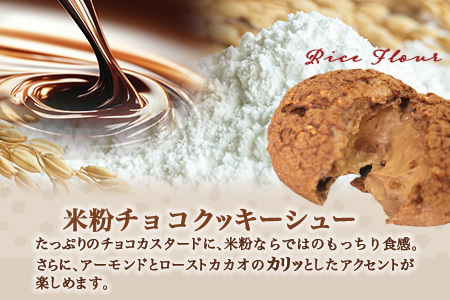  米粉のクッキーシューと米粉のチョコクッキーシュー10個詰め合わせ B-480