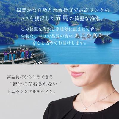ふるさと納税 島原市 【Marycoco】あこや本真珠 8mm 一粒 パールネックレス シルバー ケース付 NA801 |  | 01