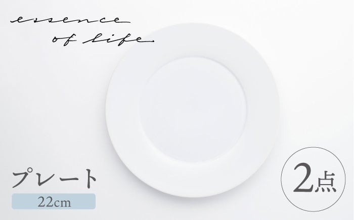
                  【波佐見焼】【essence】agasuke プレート 〈22cm〉 2点【西海陶器】 [OA448]
                