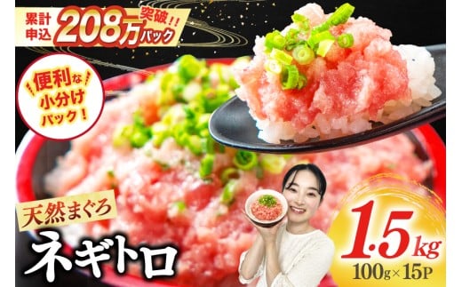 【12月発送】ネギトロ 15パック（計1.5kg） レビューキャンペーン